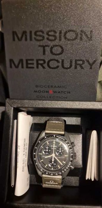 Omega x Swatch SO33A100 Mercury - Najtańszy w Sklepach Online!