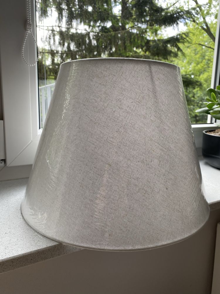 Klosz do lampy z lnu SKLUM jasny biały cream