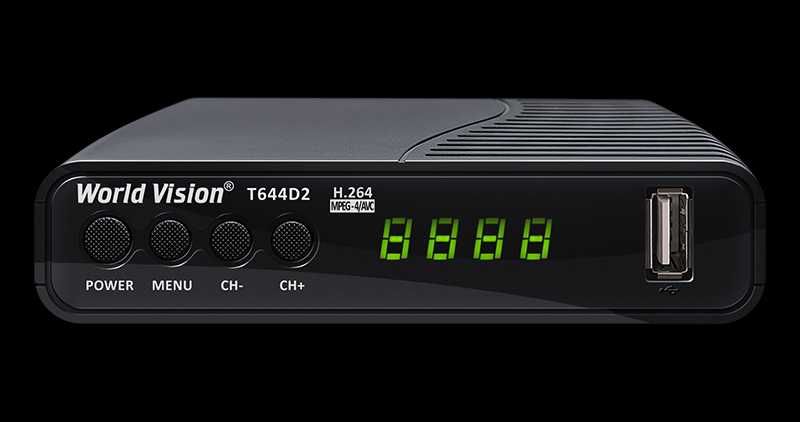 тюнер DVB Т2 тюнер World Vision T644D2 FM IPTV player, Megogo