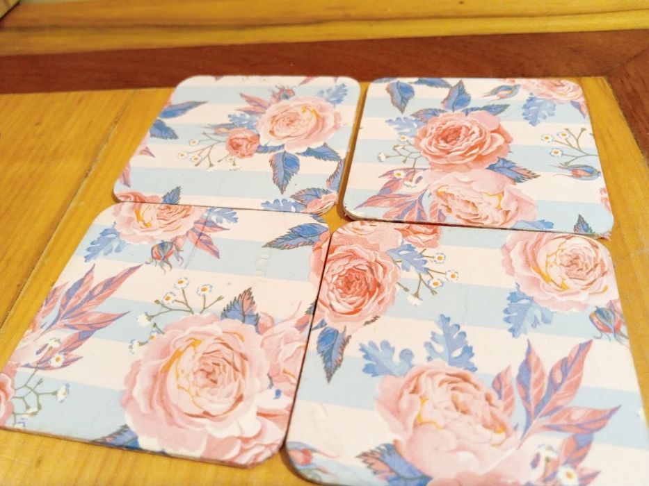 Podkładki decoupage róże