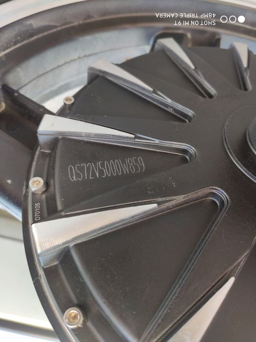 Мотор колесо мотоцикла 17" 5квт 5000w.