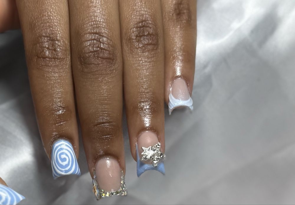 Unhas de gel laranjeiro