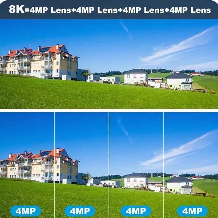 Камера відеонагляду. Поворотна + панорамна Wi-Fi IP з 10-x зумом