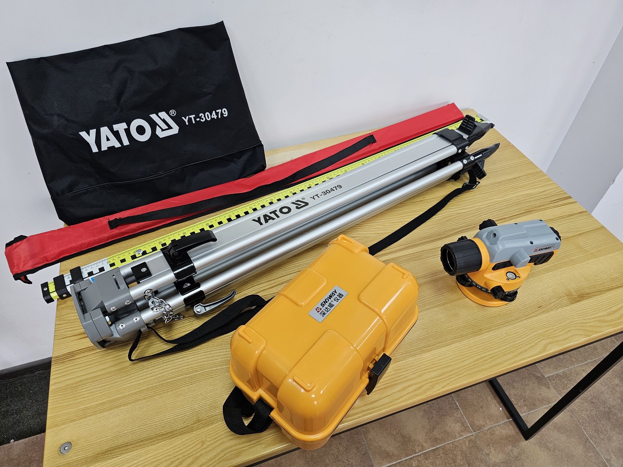 Комплект Штатив Yato +Нивелир оптический 32Х +Рейка 3м Гарантия