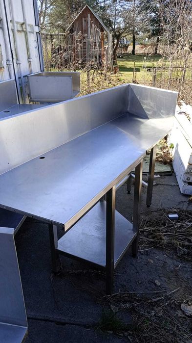 Szafki gastronomiczne stal nierdzewna  stół z otwartą półką DORA METAL