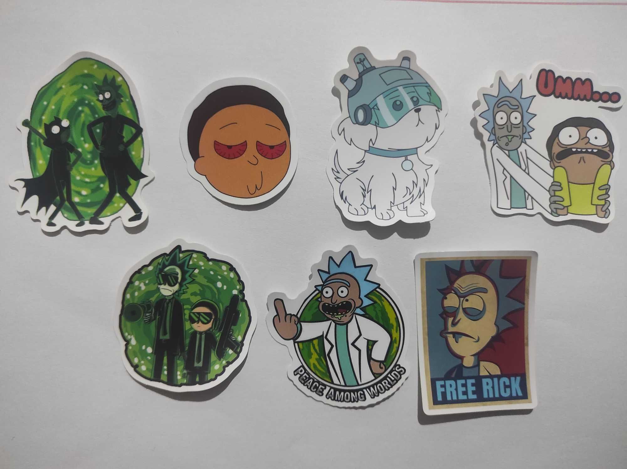 Stickers/Autocolantes com tema de Rick and Morty