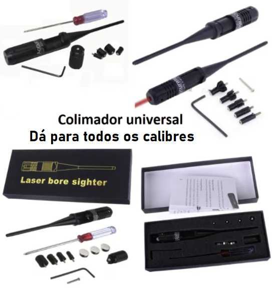 calibres colimadores caça/armas/calibre 12, 30-06, .22 entre outros