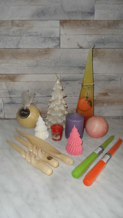 Różne świeczki 13 sztuk