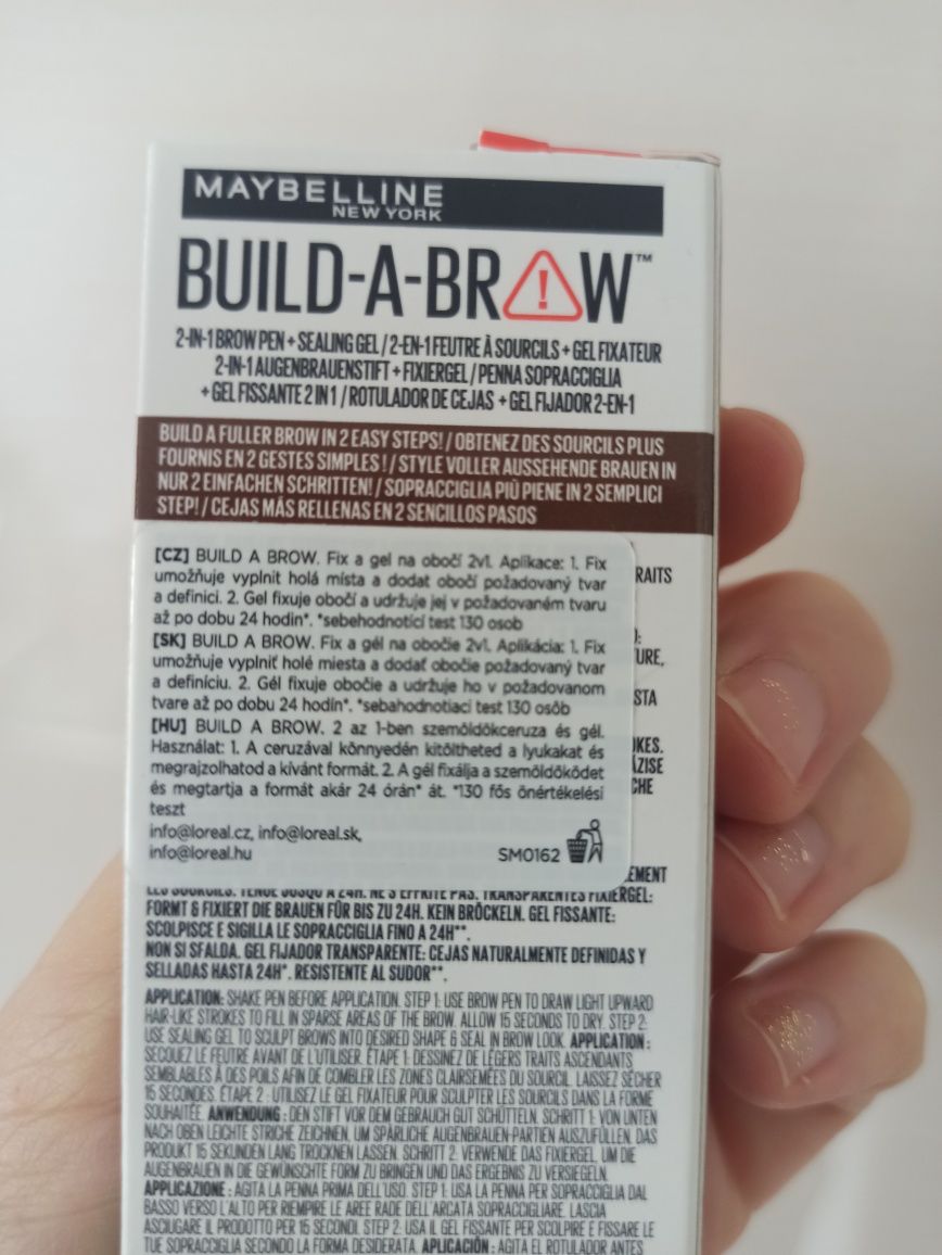 Build a brow maybelline do brwi ash brown 259 NOWY