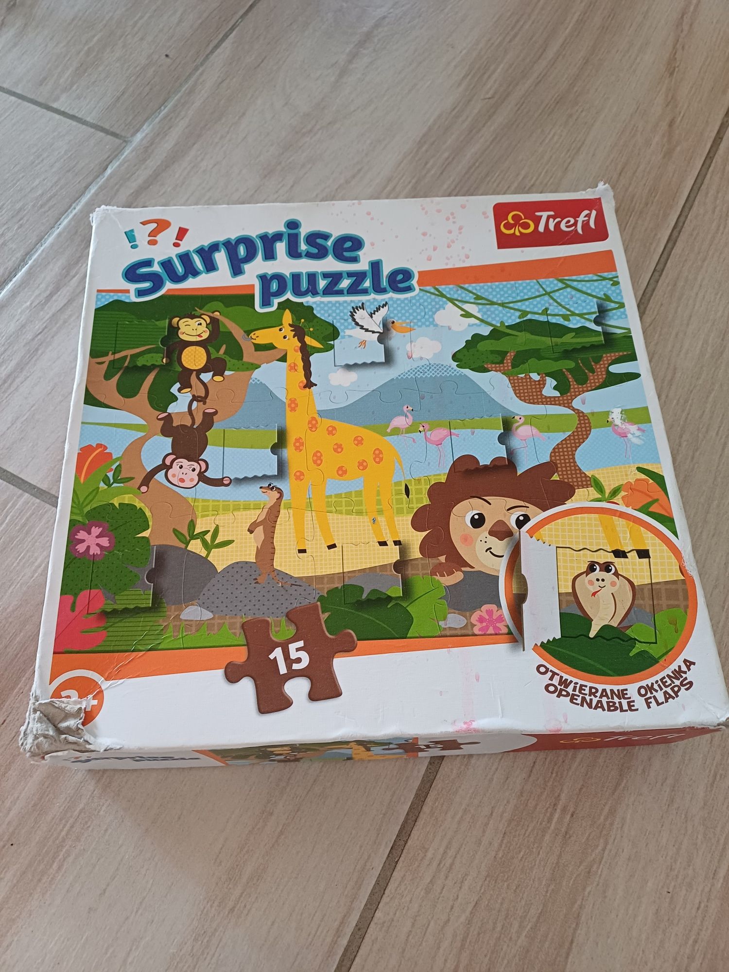 Puzzle duże okienka trefl zwierzatka