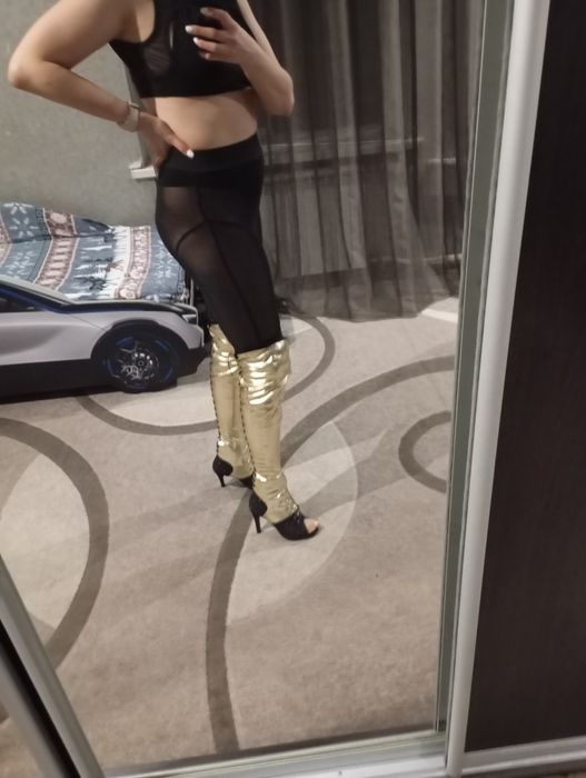 Ботфорти Base gold для хілс