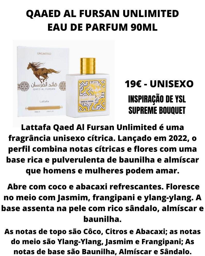 Qaaed Al Fursan Unlimited - Eau de Parfum 90ml - Unisexo