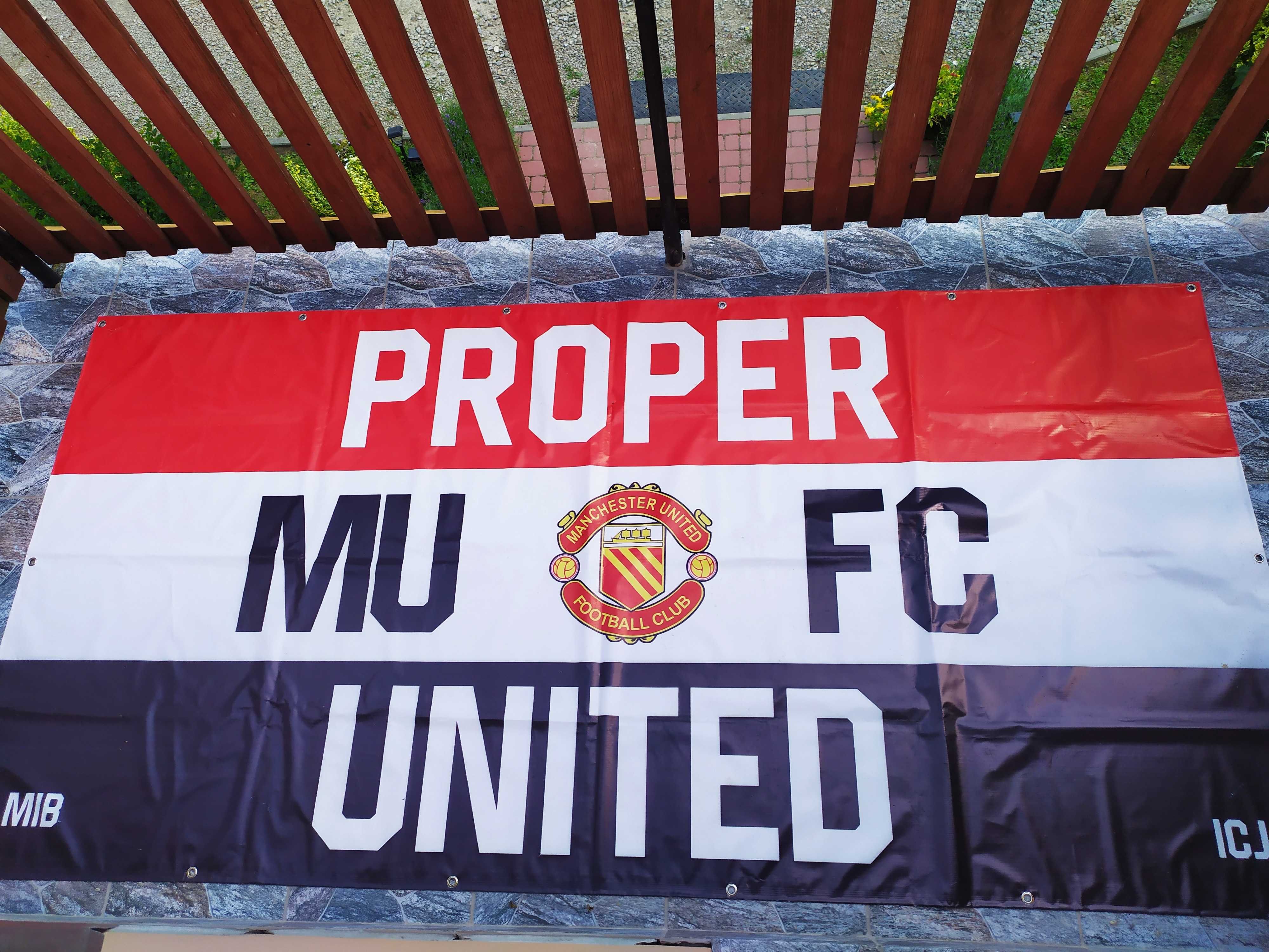 Flaga Manchester United, funclub Proper United.