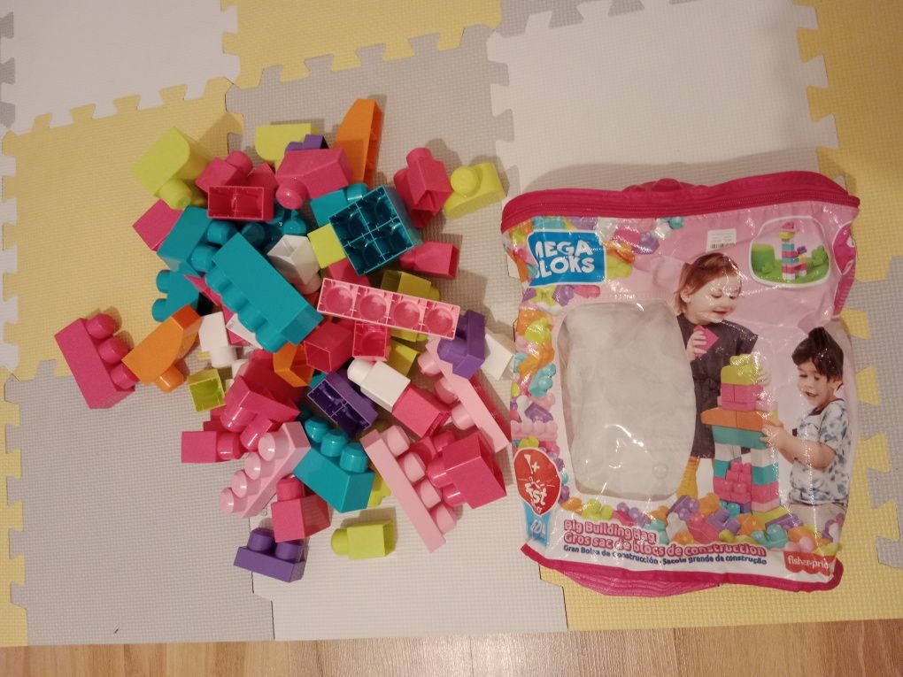 Klocki Mega Bloks 60szt smyk, Fischer Price