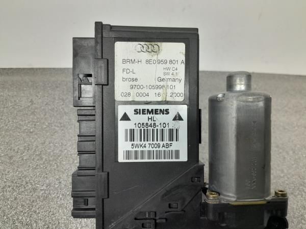 Motor vidro trás esquerdo AUDI A4 (8E2, B6)