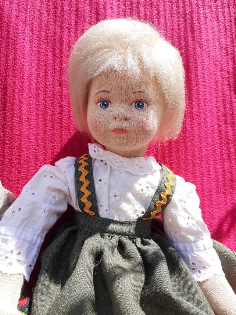 Кукла,интерьерная,текстиль, Glorex,50см,Германия ,винтаж,ручная работа