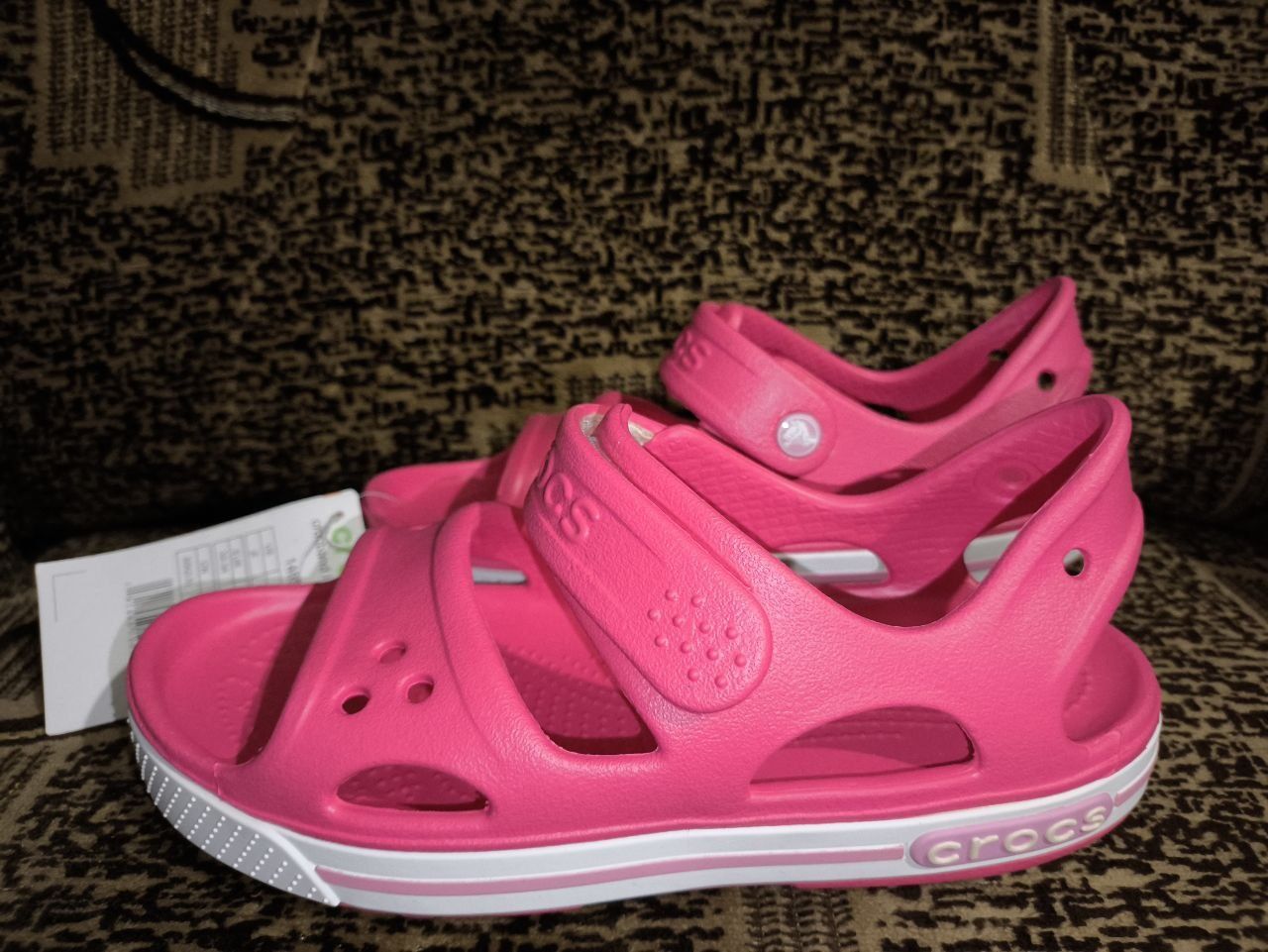 Сандалии Crocs Kids Crocband II Sandal Paradise 14854-66I-C9 Розовы