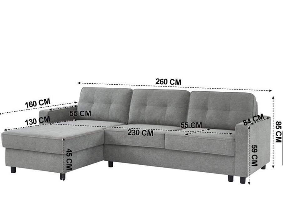 Sofa com chaise longue
