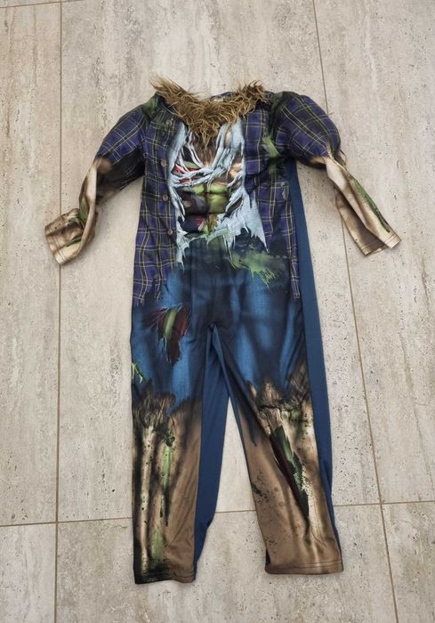 Strój 122 128 troll Halloween andrzejki karnawal kostium przebranie