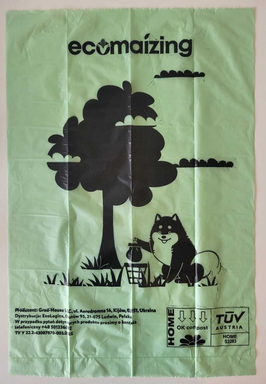 BIO Worki na psie odchody biodegradowalne 60 szt  eko certyfikowane