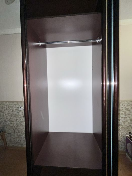 Шафа-купе з дзеркалами і малюнком