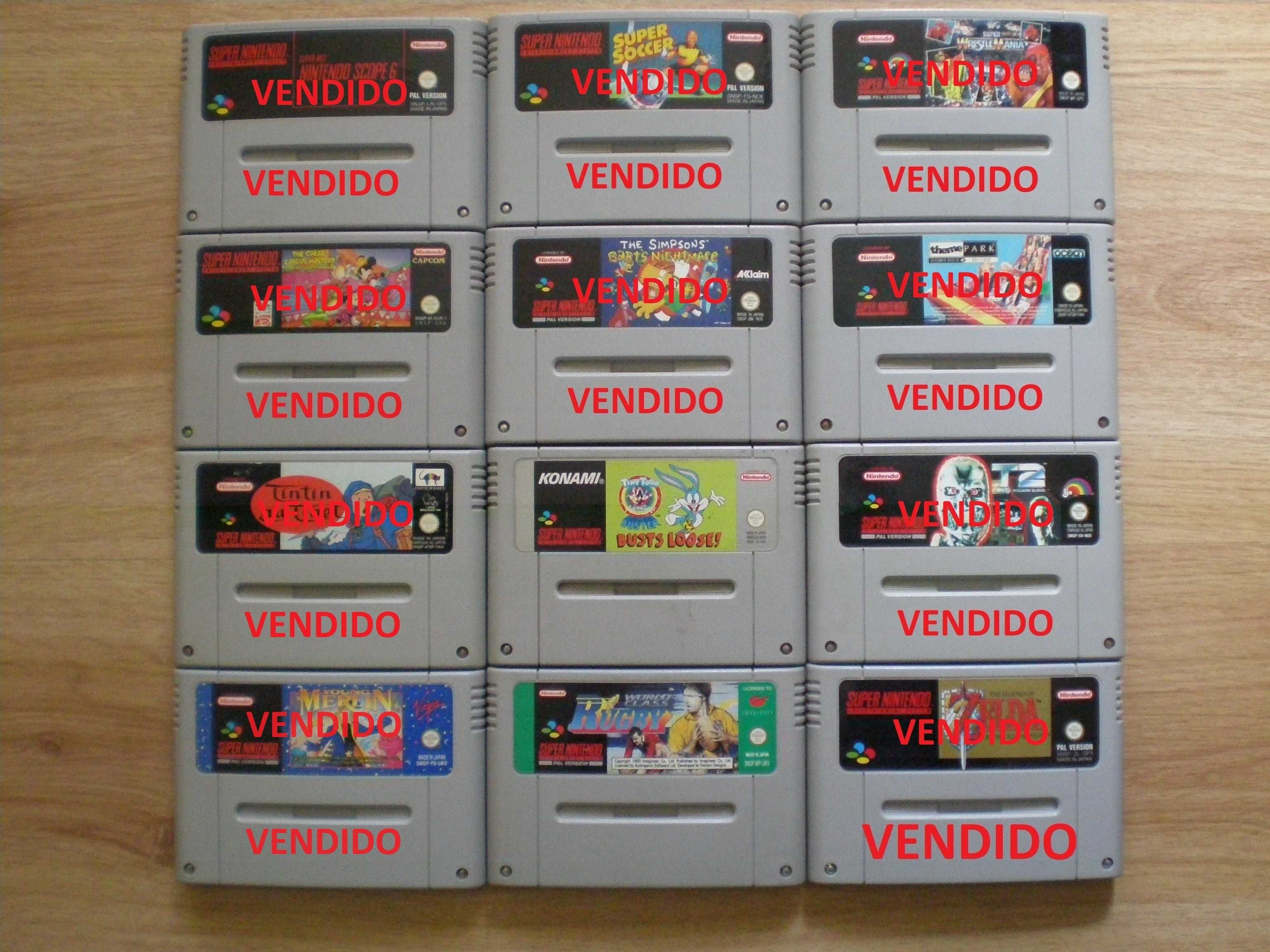 Nintendo Super Nintendo / SNES - 12 jogos PAL