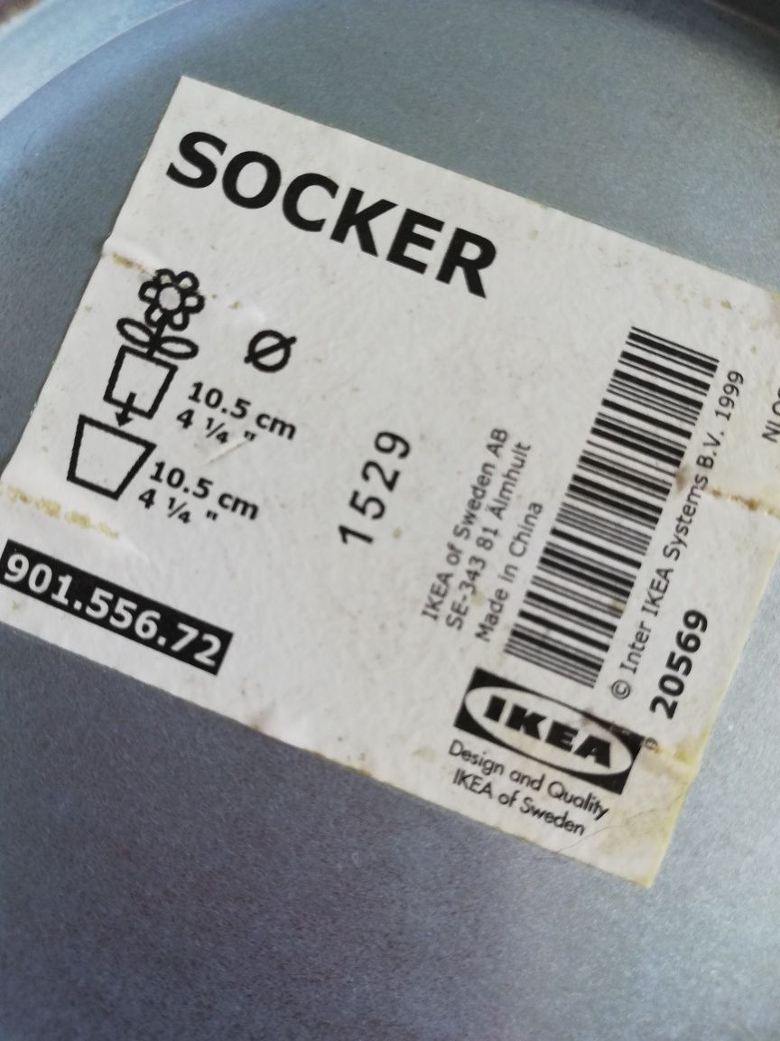 Metalowa osłonka na doniczkę Ikea 10,5cm