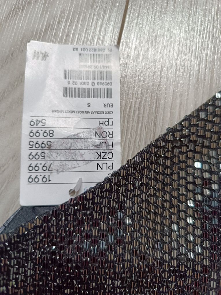 Kombinezon letni S damski srebrny łuski brokat