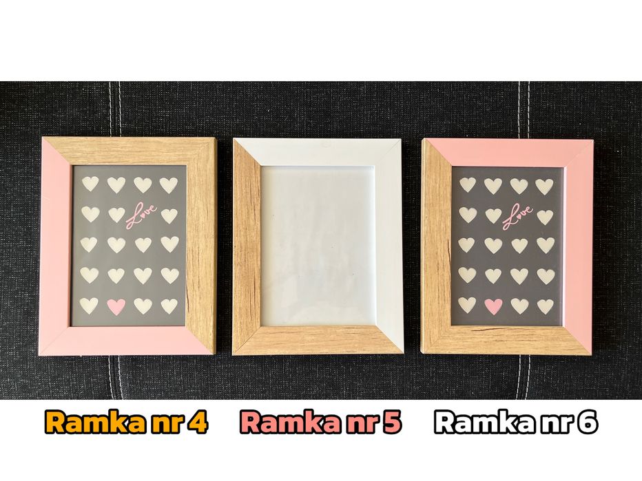 Ramki do zdjęć w roznych kolorach