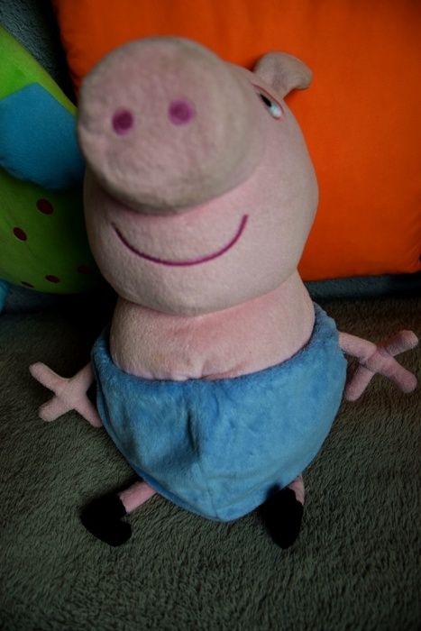 Peppa - George maskotka,39cm, mówi +dodatki!!!