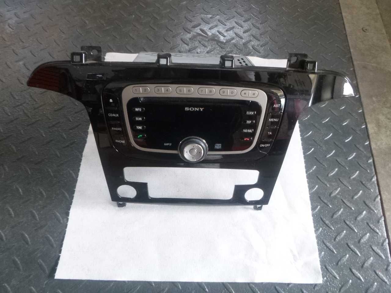 Radio SONY + ramka PIANOBLACK Ford S-MAX