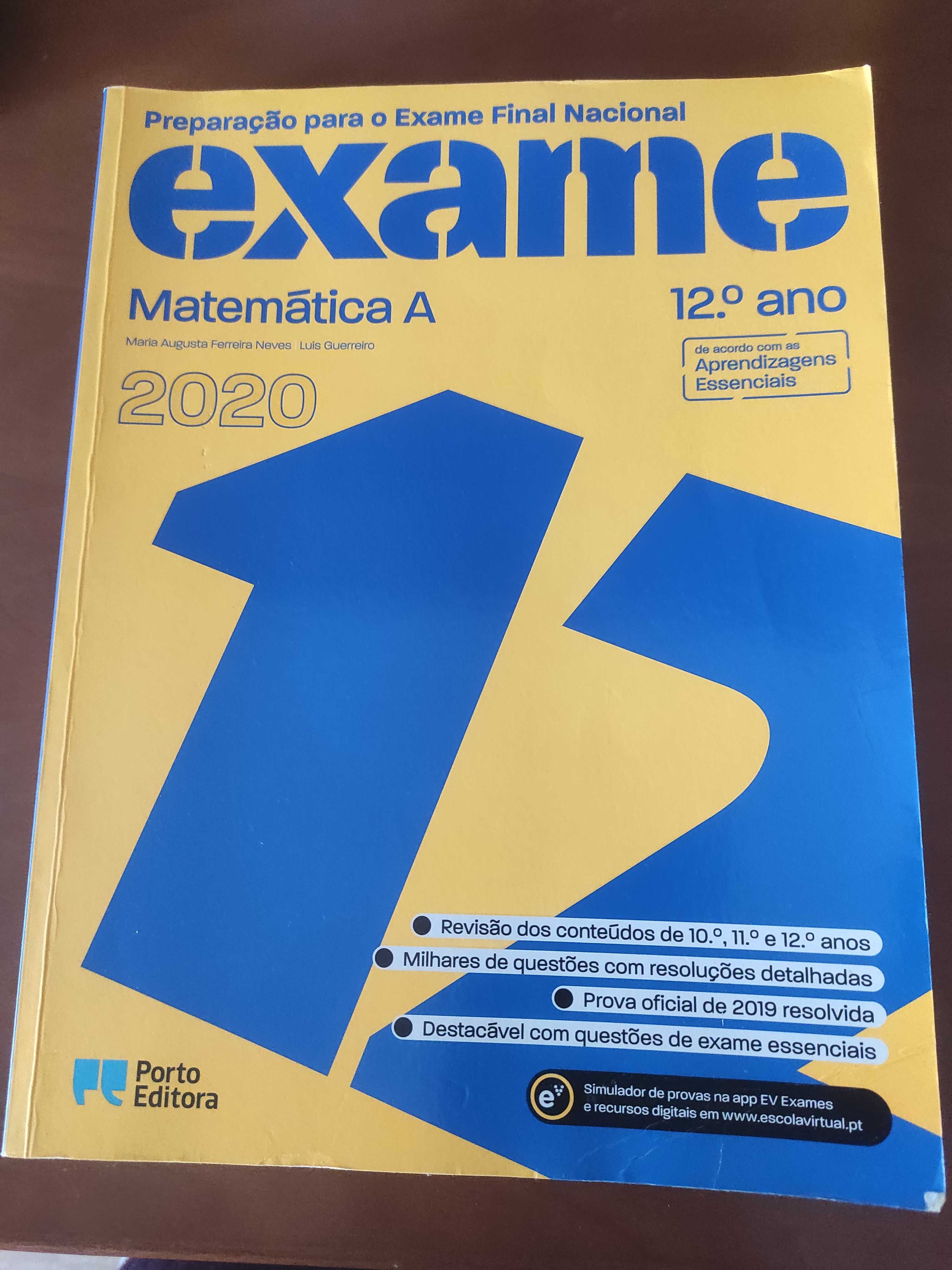 Preparação para o exame final nacional de matemática A - 12° Ano