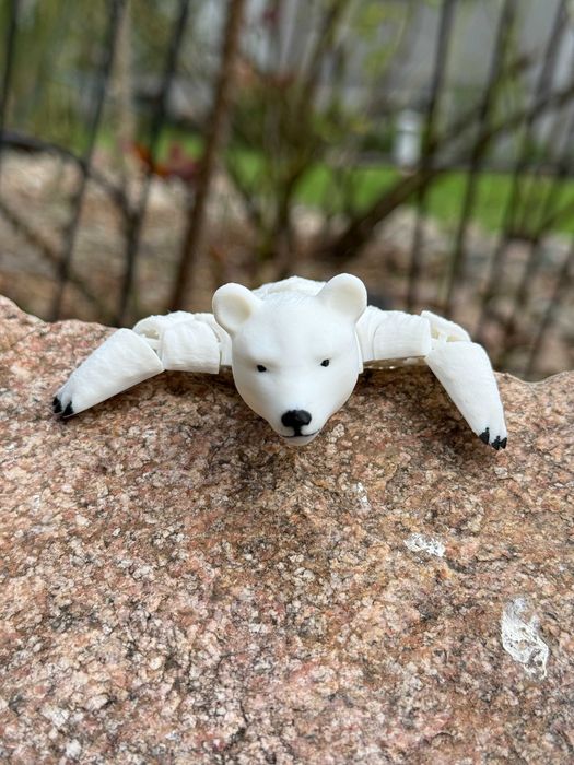 Niedźwiedź Polarny 3D – Segmentowy Lodowy Król, super gadżet, prezent