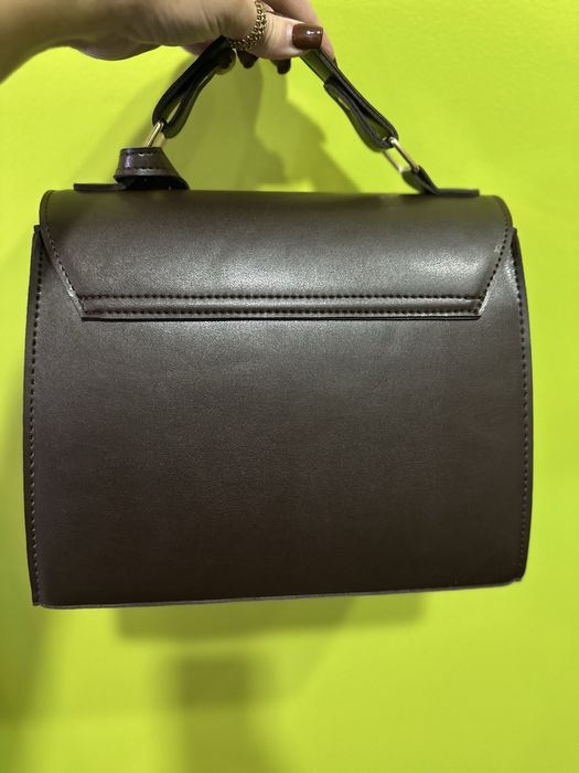 Сумка аналог Hermes Kelly шоколад