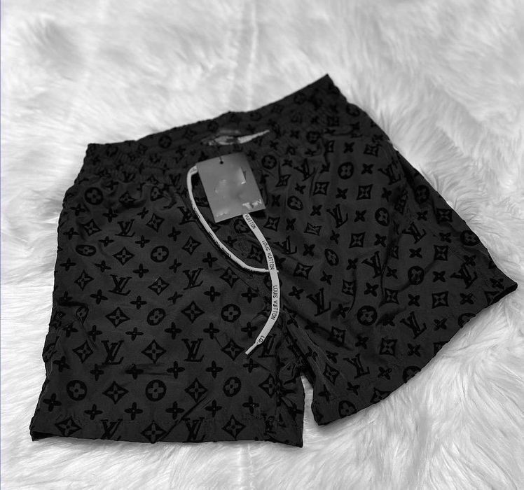 Плавательные пляжные шорты DOIR  велюровый рисунок louis vuitton