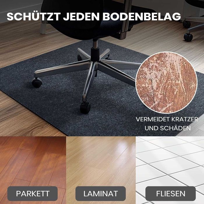 килимок захист покриття для підлоги COSYLAND  для  офісу, сірий