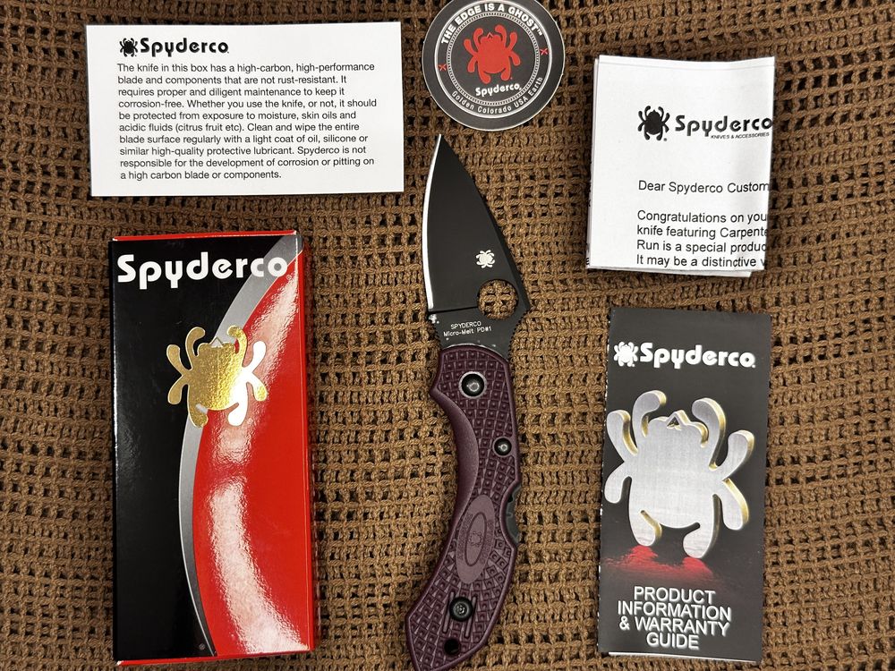 Ніж Spyderco DragonFly 2 Sprint Run Micro-Melt PD#1 C28BGBKP2