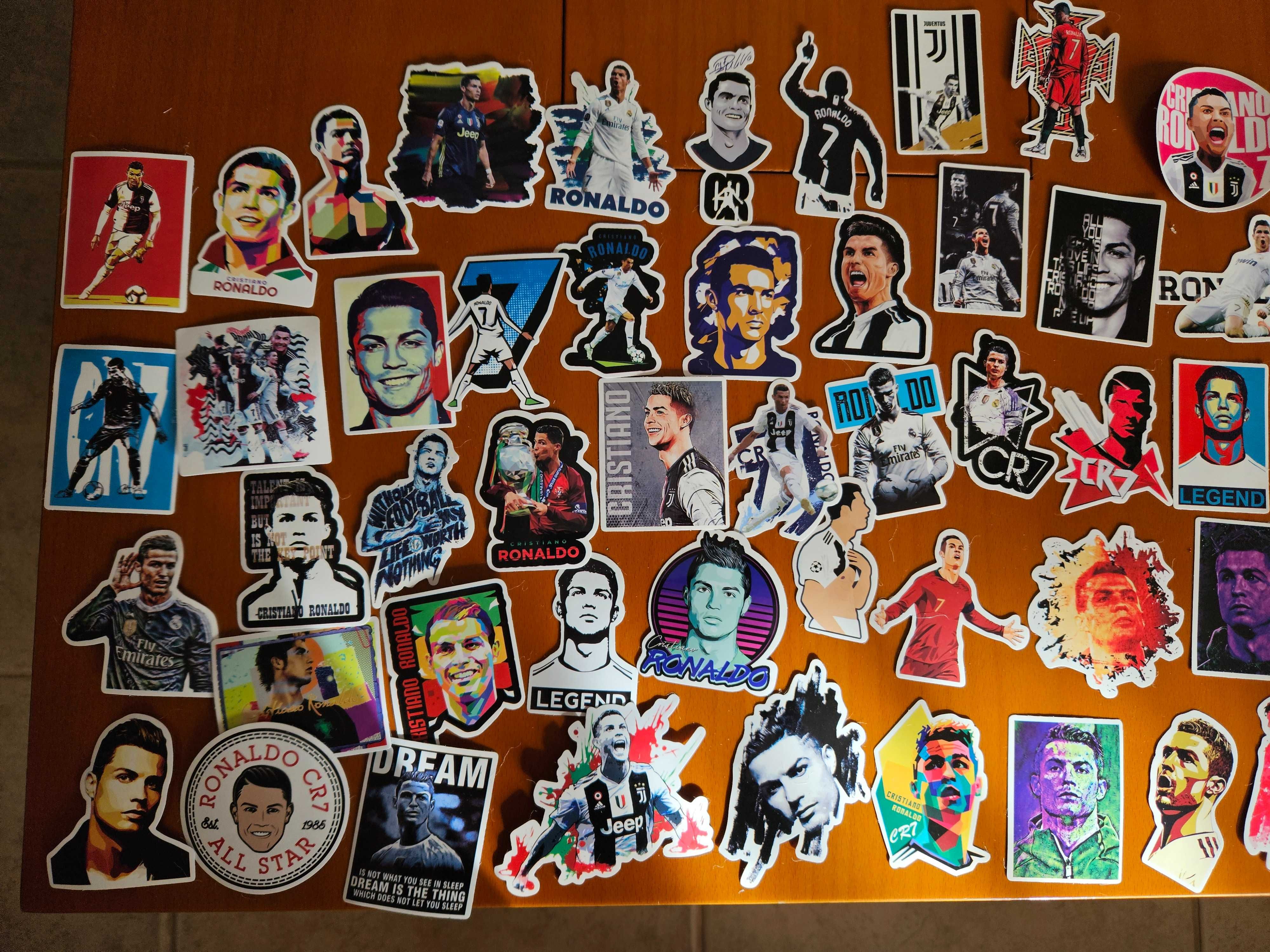 50 Stickers Autocolantes Cristiano Ronaldo CR7