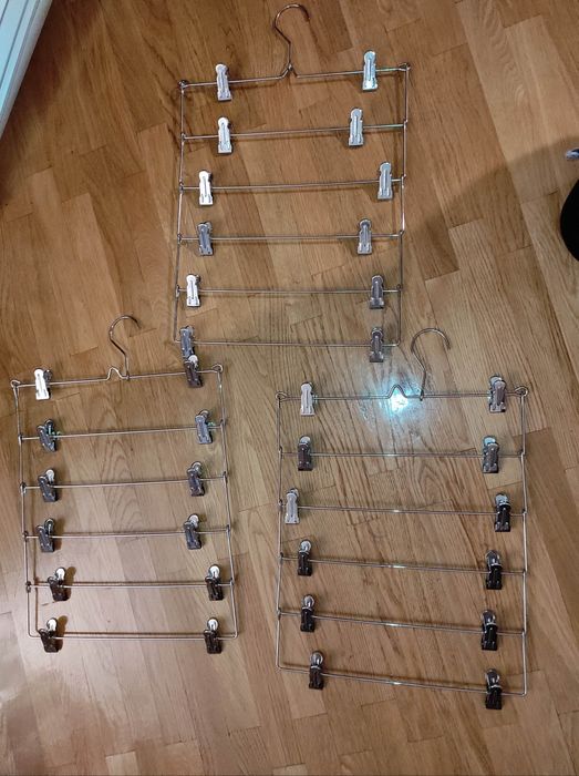 Wieszaki na spódnice spodenki 3 sztuki wielofunkcyjne