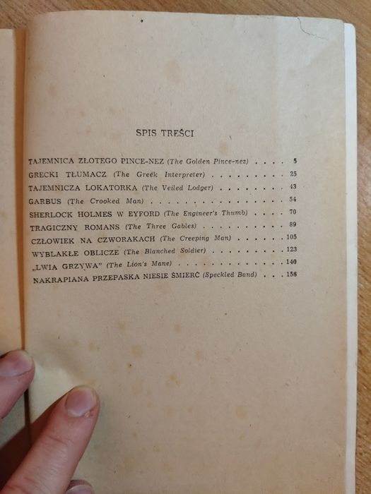 Arthur Conan Doyle "Tajemnica złotego pince-nez"