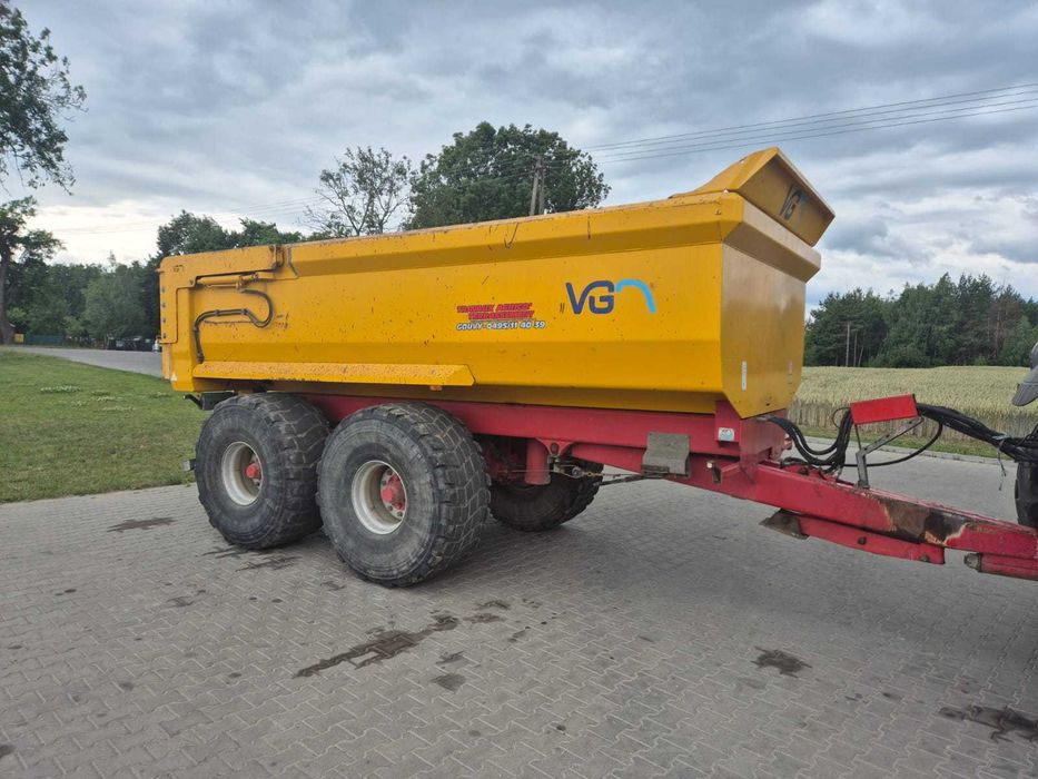 Przyczepa budowlana VGM ZK 22-2 skorupa tandem,nie joskin,beco,record