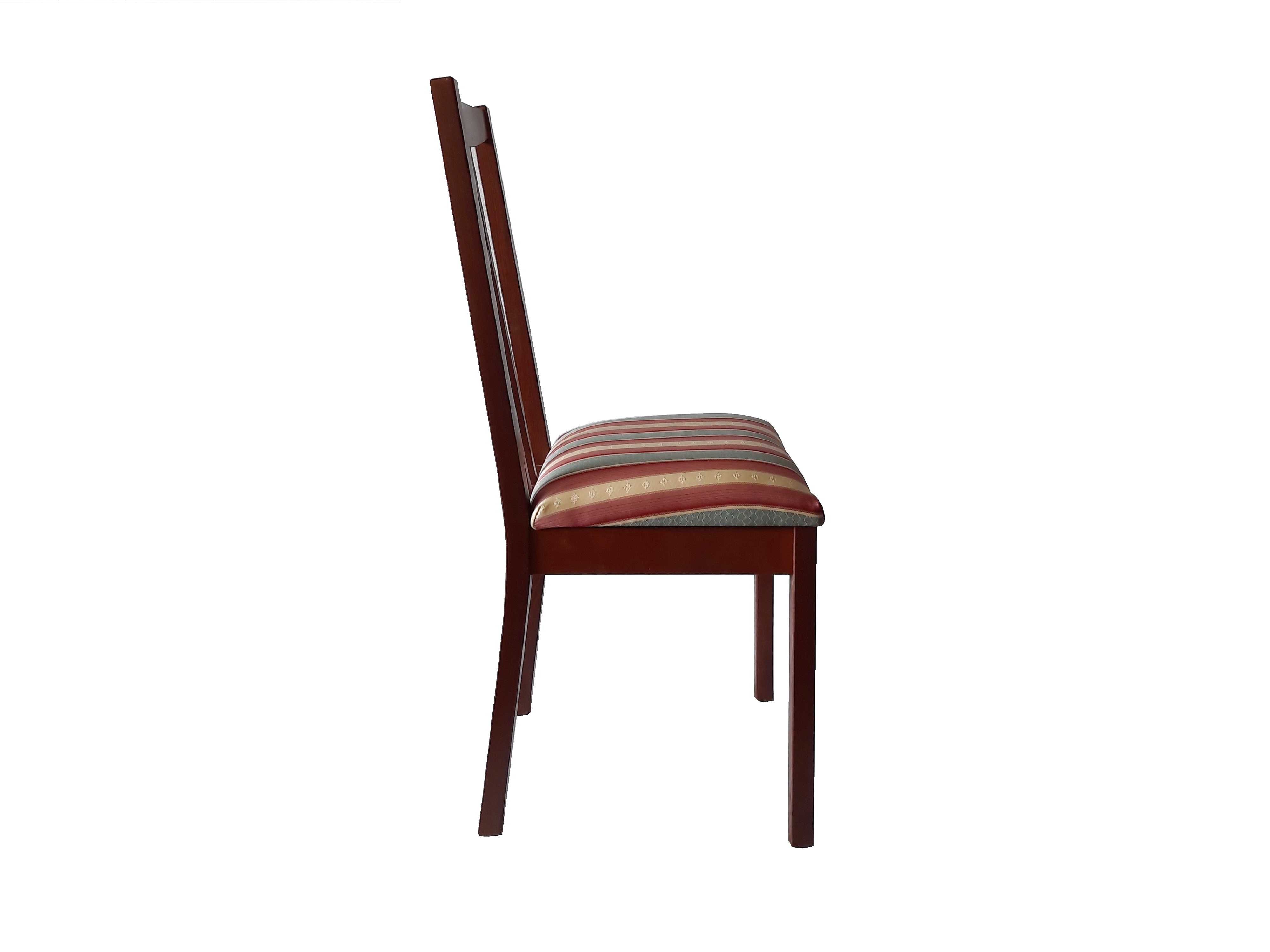 3 krzesła drewniane tapicerowane eleganckie do salonu po rennowacji
