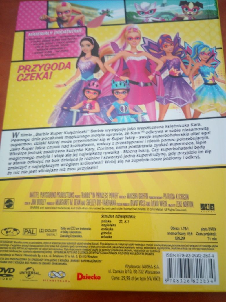 Barbie Super Księżniczki bajka na DVD