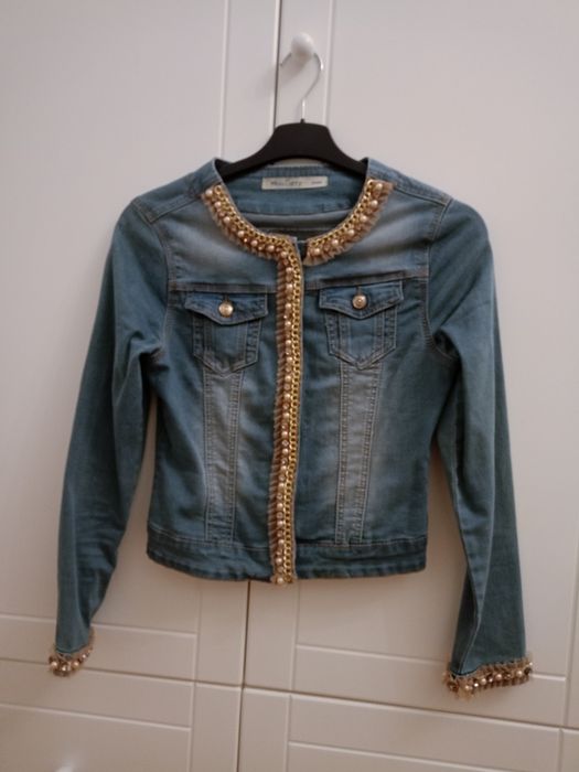 Kurtka Jeansowa S NOWA  Katana Ramoneska