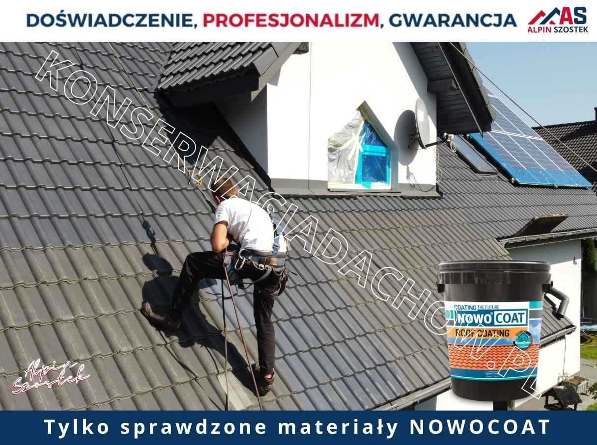 Malowanie dachówki Betonowej - alpinszostek.pl - NOWOCOAT