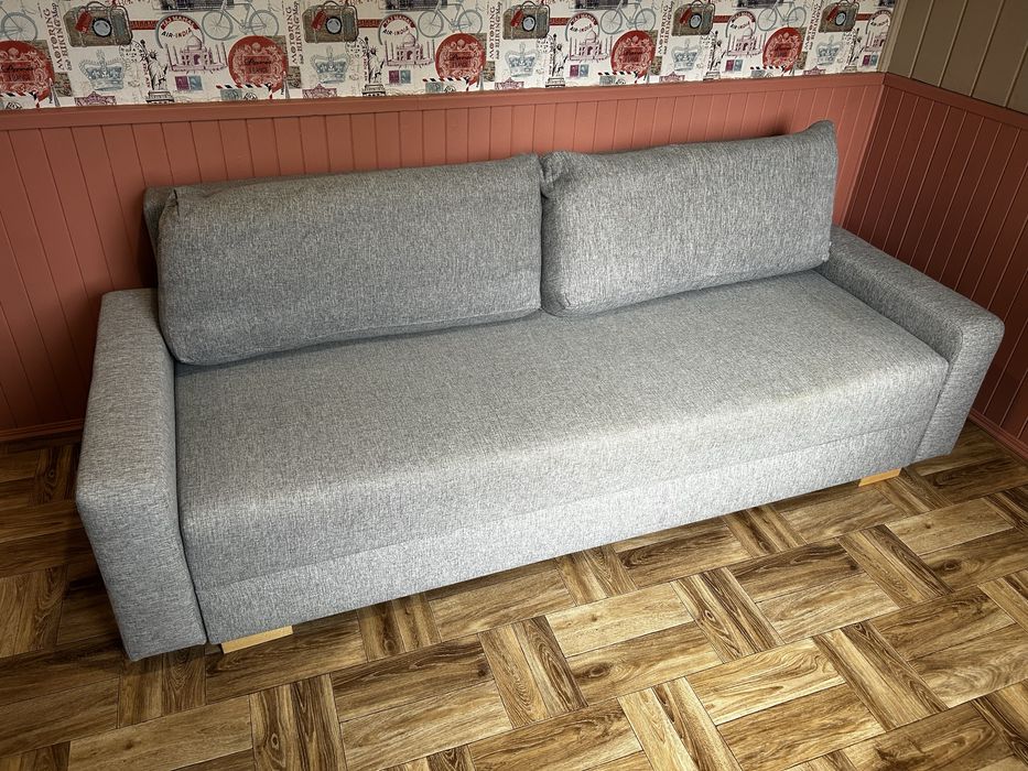 Kanapa rozkładana szara IKEA