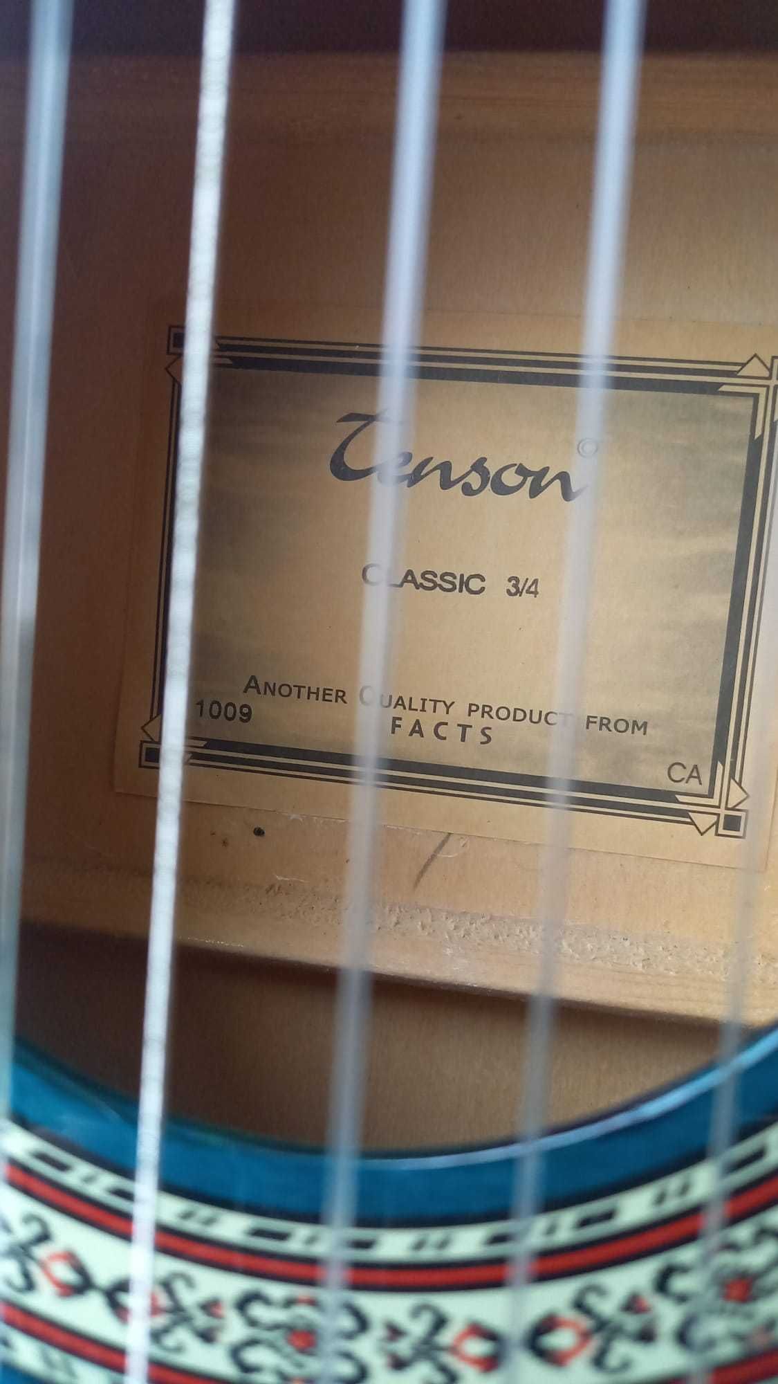 Gitara Tenson classic 3/4 pokrowiec.
