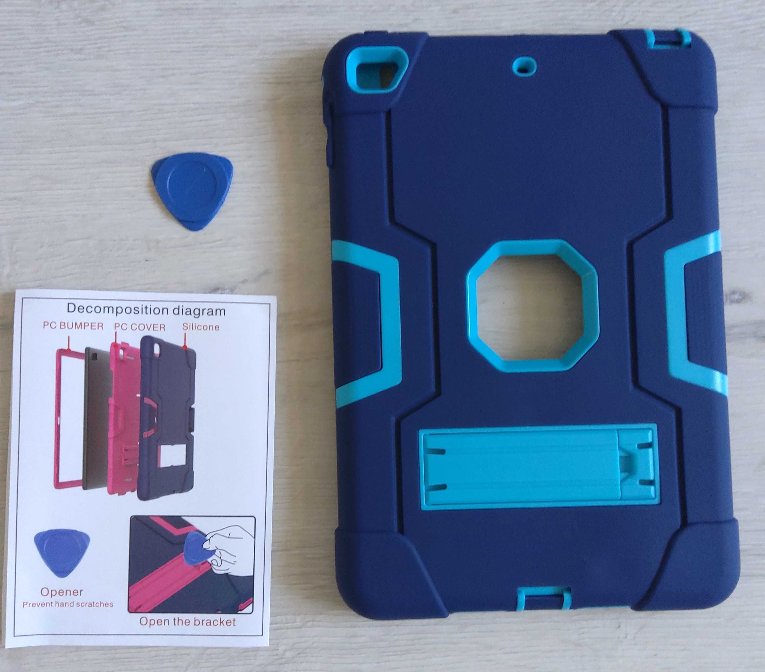 Niebieskie pancerne etui obudowa do iPad mini 4/5 #180