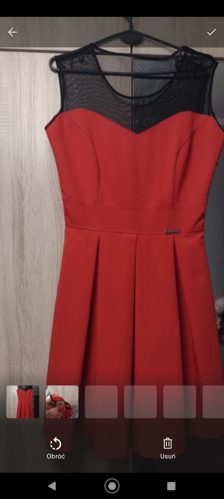 Sukienka czerwona 40