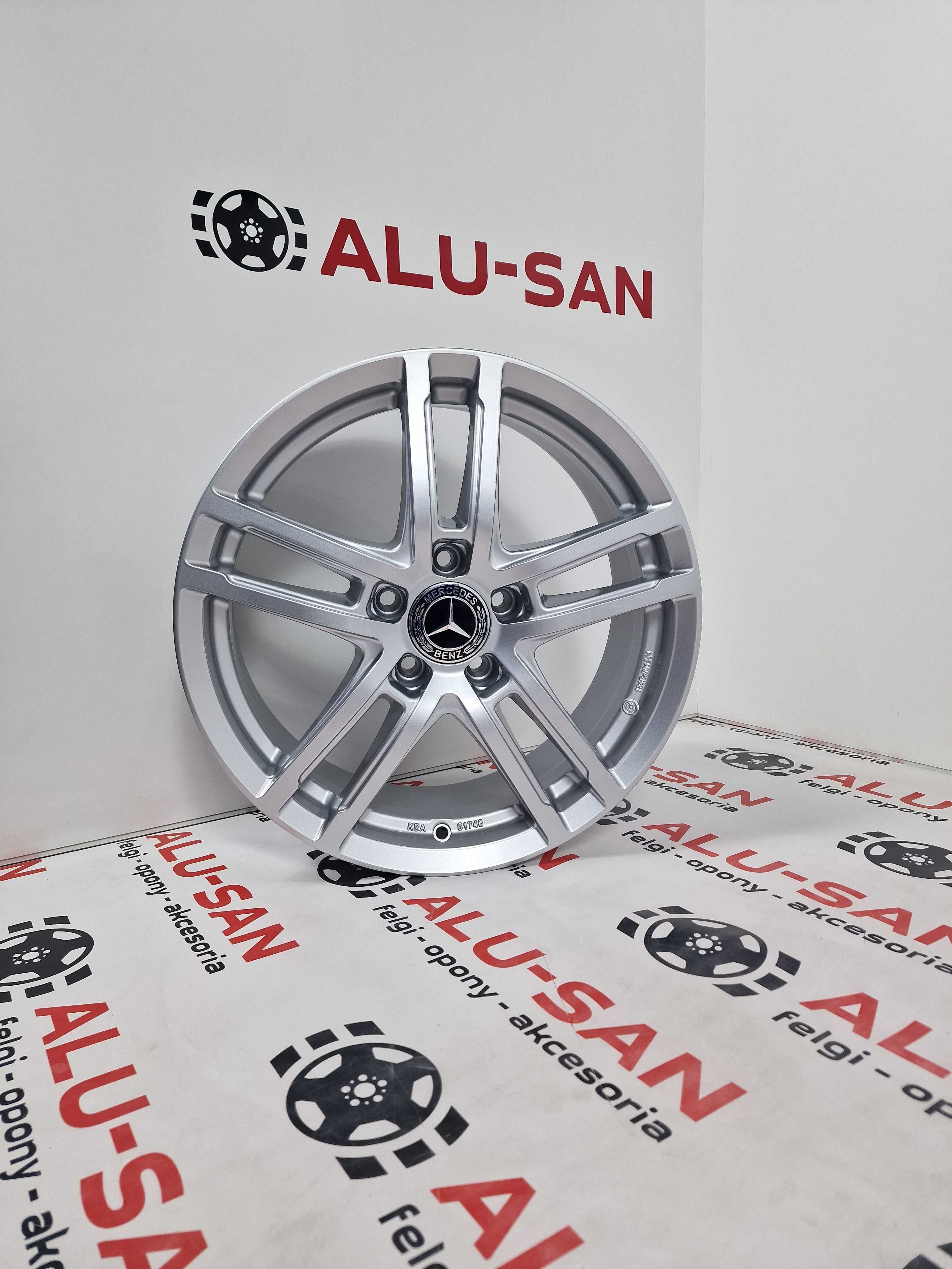 NOWE alufelgi MERCEDES 17" C-Klasa W205 E-Klasa CLA GLC Srebrne